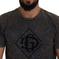 Dolce & Gabbana Gray Discolored Effect DG Logo T-shirt