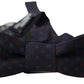 Dolce & Gabbana Blue Silk Patterned Necktie Men Accessory Bow Tie