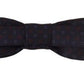 Dolce & Gabbana Blue Silk Patterned Necktie Men Accessory Bow Tie