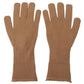 Dolce & Gabbana Beige Cashmere Knitted Hands Mitten Mens Gloves