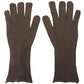 Dolce & Gabbana Gray Cashmere knitted Hands Mitten Mens Gloves