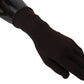 Dolce & Gabbana Brown Cashmere Silk Hands Mitten Mens Gloves