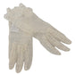 Dolce & Gabbana White Lace Wrist Length Mitten Cotton Gloves