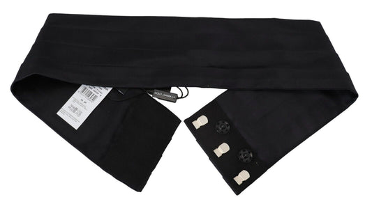 Dolce & Gabbana Black Silk Women Waist Cummerbund