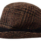 Dolce & Gabbana Brown Tweed Wool Logo Fedora Trilby Hat