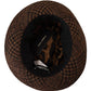 Dolce & Gabbana Brown Tweed Wool Logo Fedora Trilby Hat