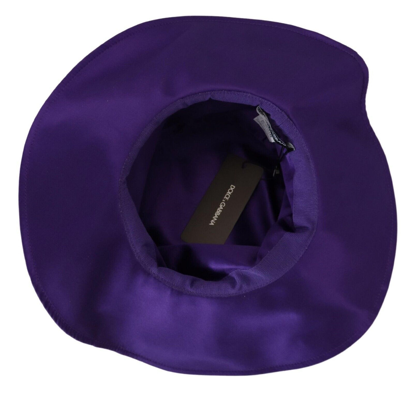 Dolce & Gabbana Purple Silk Stretch Top Hat