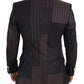 Dolce & Gabbana Multicolor Patchwork Stripes SICILIA Blazer