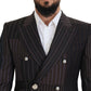 Dolce & Gabbana Multicolor Patchwork Stripes SICILIA Blazer