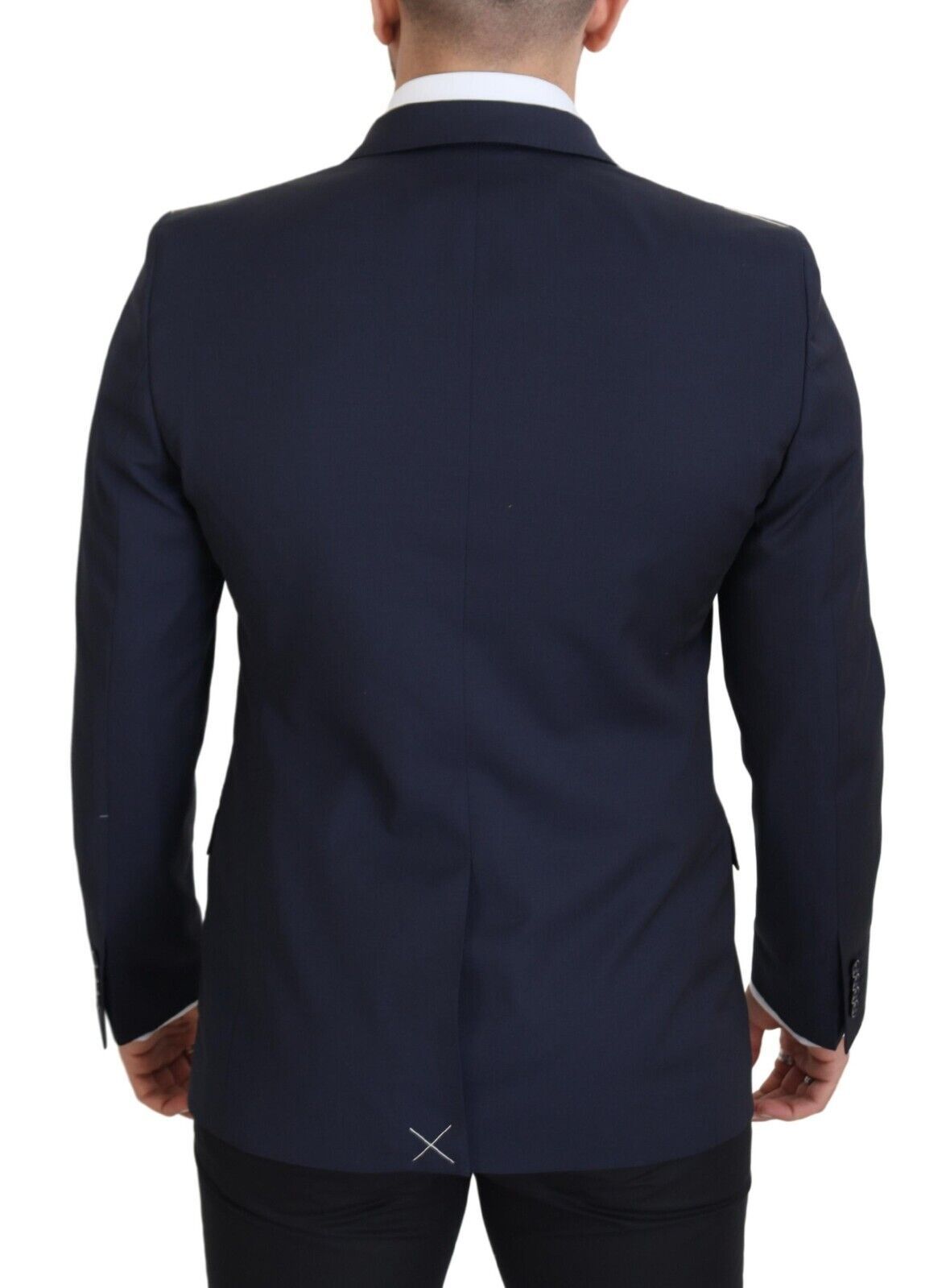 Dolce & Gabbana Dark Blue Wool Single Breasted MARTINI Blazer