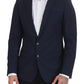 Dolce & Gabbana Dark Blue Wool Single Breasted MARTINI Blazer