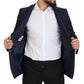 Dolce & Gabbana Dark Blue Wool Single Breasted MARTINI Blazer