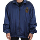 Dolce & Gabbana Blue Heraldic Patch Full Zip KHALED Jacket