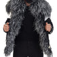 Dolce & Gabbana Black White Fur Shearling Full Zip Jacket