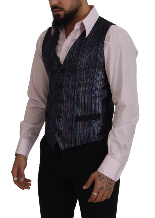 Dolce & Gabbana Multicolor Waistcoat Formal Vest