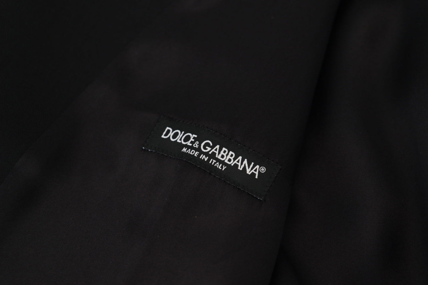 Dolce & Gabbana Black Virgin Wool Waistcoat Formal Dress Vest