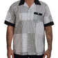 Dolce & Gabbana White Black Patterned Button Down Shirt