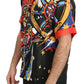 Dolce & Gabbana Multicolor Printed Short Sleeves Casual Shirt