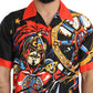 Dolce & Gabbana Multicolor Printed Short Sleeves Casual Shirt