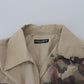 Dolce & Gabbana Beige Camouflage Cotton Long Sleeves Shirt