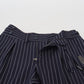 Dolce & Gabbana Blue Wool Striped Men Formal Trouser Pants