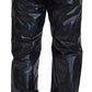 Dolce & Gabbana Black Shining Drawstring Pants