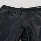 Dolce & Gabbana Black Shining Drawstring Pants