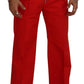 Dolce & Gabbana Red Straight Fit Men Trousers Cotton Pants