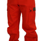 Dolce & Gabbana Red Cargo Men Trousers Cotton Pants