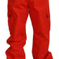 Dolce & Gabbana Red Cargo Men Trousers Cotton Pants