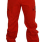 Dolce & Gabbana Red Cargo Men Trousers Cotton Pants