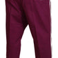 Dolce & Gabbana Magenta Cotton DG Logo Pocket Trouser Pants