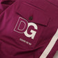 Dolce & Gabbana Magenta Cotton DG Logo Pocket Trouser Pants