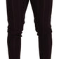 Dolce & Gabbana Brown Striped Men Trousers Cotton Pants