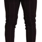 Dolce & Gabbana Brown Striped Men Trousers Cotton Pants