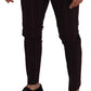 Dolce & Gabbana Brown Striped Men Trousers Cotton Pants