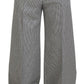 Dolce & Gabbana Black White Checked Men Wide Trouser Pants