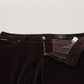 Dolce & Gabbana Brown Corduroy Men Casual Trouser Pants