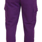 Dolce & Gabbana Purple Cotton Cargo Sweatpants Jogging Pants