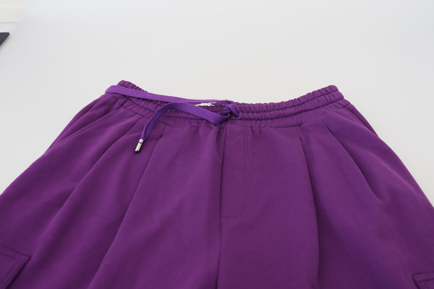 Dolce & Gabbana Purple Cotton Cargo Sweatpants Jogging Pants