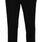 BENCIVENGA Black Straight Fit Men Formal Trousers Pants