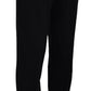 BENCIVENGA Black Straight Fit Men Formal Trousers Pants