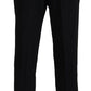 BENCIVENGA Black Straight Fit Men Formal Trousers Pants