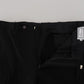 BENCIVENGA Black Straight Fit Men Formal Trousers Pants