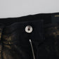 Dolce & Gabbana Black Gold Dusting Cotton Casual Denim Jeans