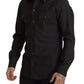 Dolce & Gabbana Dark Green Cotton Slim Fit Casual Men Shirt