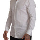 Dolce & Gabbana White Slim Fit Cotton Formal Dress Shirt