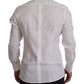 Dolce & Gabbana White Slim Fit Cotton Formal Dress Shirt