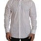 Dolce & Gabbana White Cotton Dress Formal MARTINI Shirt