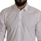 Dolce & Gabbana White Cotton Dress Formal MARTINI Shirt